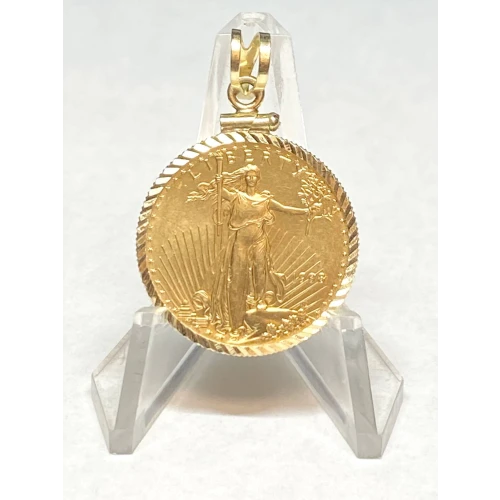 $10 American Gold Eagle (1/4-oz) with a 14K bezel. 1-2 (4)