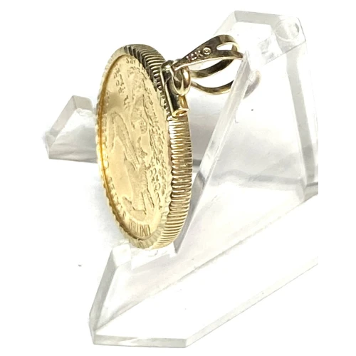 $10 American Gold Eagle (1/4-oz) with a 14K bezel. 1-2 (2)