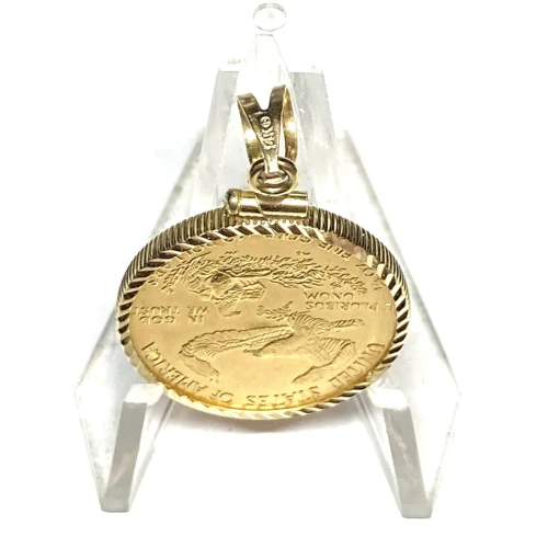 $10 American Gold Eagle (1/4-oz) with a 14K bezel. 1-2 (3)