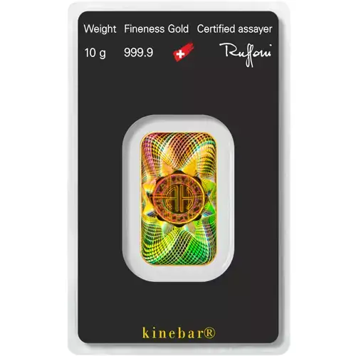 10 Gram Argor Heraeus Kinebar Gold Bar