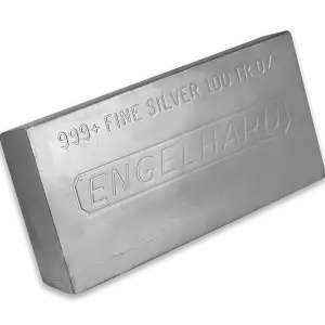 100oz Engelhard Silver Bar