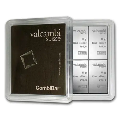 10g x 10 Valcambi Silver CombiBar .9999 (4)