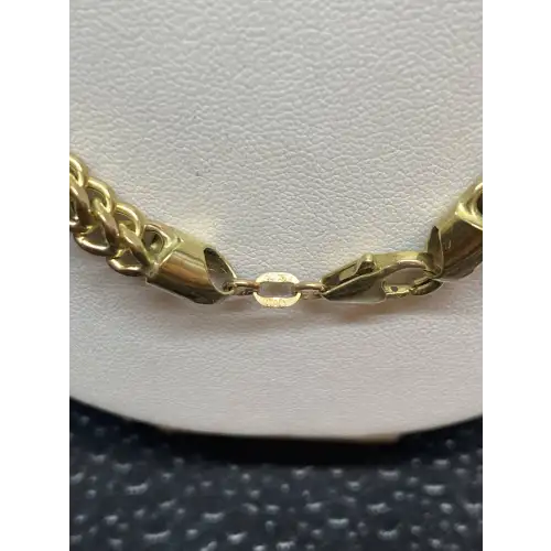 10K Franco Box Style Yellow Gold Necklace -L-27