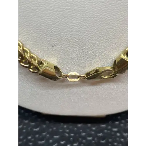 10K Franco Box Style Yellow Gold Necklace -L-27
