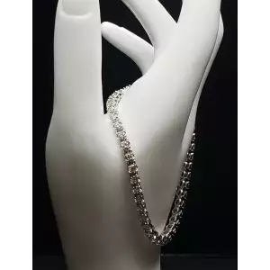 10K White Gold 5.0CT Diamond Tennis Bracelet B3-7 (2)