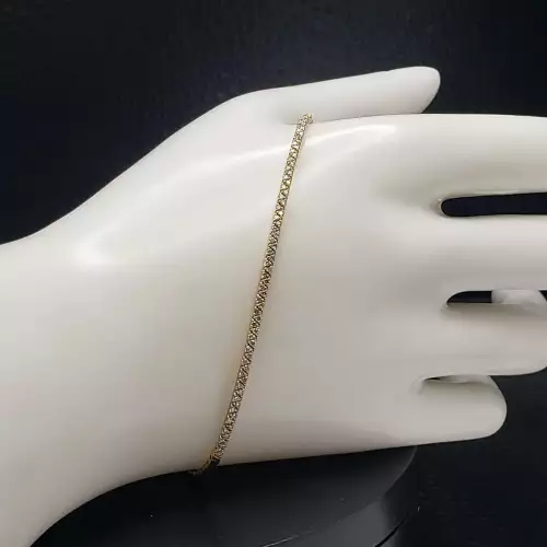 10K Yellow Gold Ladies Diamond Bangle B7-1 (5)