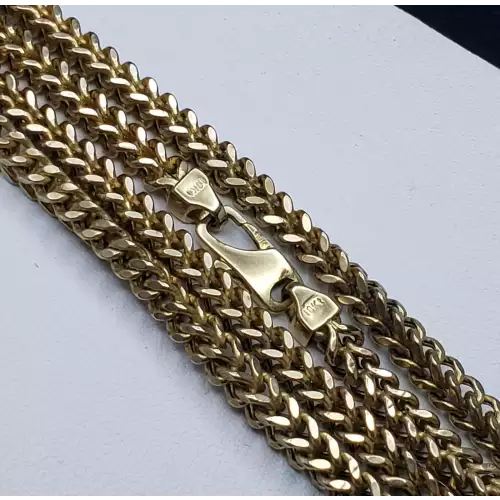 10K Yellow Gold Men's Box Chain Necklace 4MM 25in B10-2 (5)