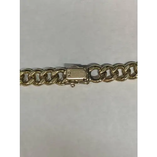 10K Yellow Gold Men's Franco Box Style Chain Necklace, 26 in B5-9 (2)