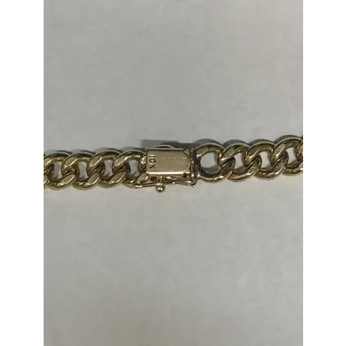 10K Yellow Gold Men's Franco Box Style Chain Necklace, 26 in B5-9 (2)