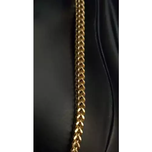 10K Yellow Gold Men's Box Chain Necklace 4MM 25in S10BO10-2 (3)