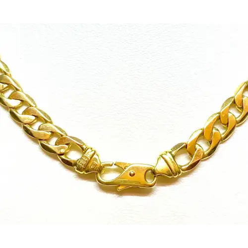 14K Solid Yellow Gold Men's Curb/Cuban Style Chain 8.25mm 23