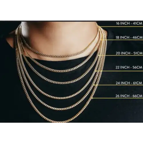 14K Solid Yellow Gold Men's Curb/Cuban Style Chain 8.25mm 23