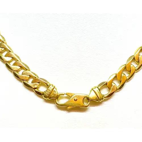 14K Solid Yellow Gold Men's Curb/Cuban Style Chain 8.25mm 23