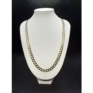 14K Solid Yellow Gold Mens Cuban Link Chain 7.25mm 6-5 (3)