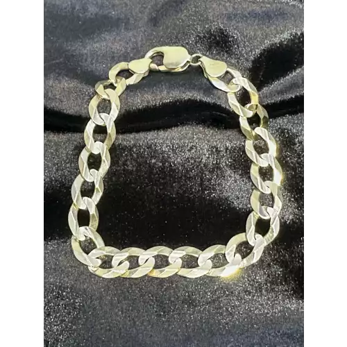 14K Solid Yellow Gold Mens Miami Cuban Curb Bracelet 8 1/4