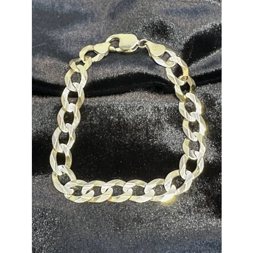 14K Solid Yellow Gold Mens Miami Cuban Curb Bracelet 8 1/4