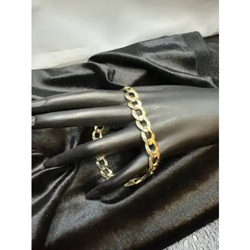 14K Solid Yellow Gold Mens Miami Cuban Curb Bracelet 8 1/4