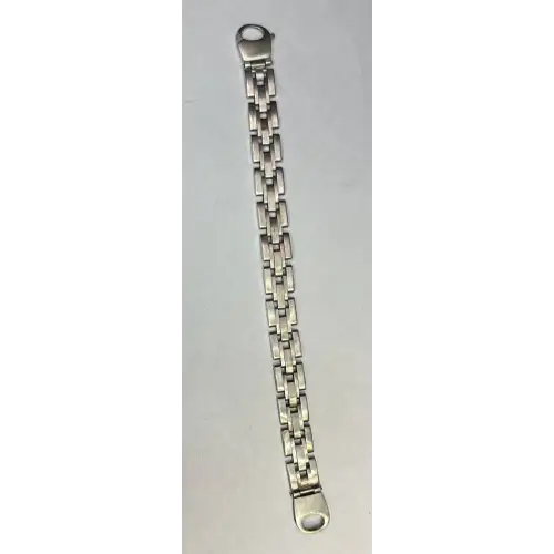 14K Unique White Gold Mens Solid Gold Bracelet 12mm 8in B3-2D