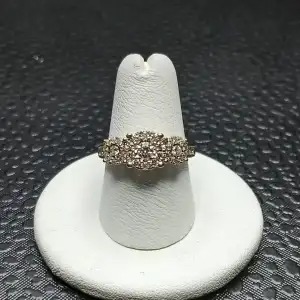 14K White Gold Elegant Diamond Halo Ring – .94 CTW - B5-6 (2)