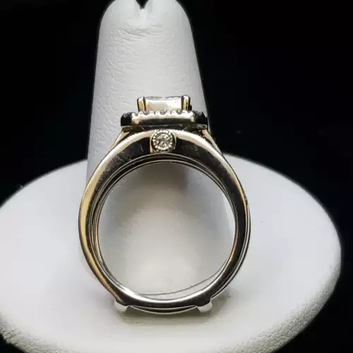 14K White Gold Ladies 2 pcs Diamond Wedding Ring Set 2.10tcw Sz- 6.75 S10BO14-6 (3)