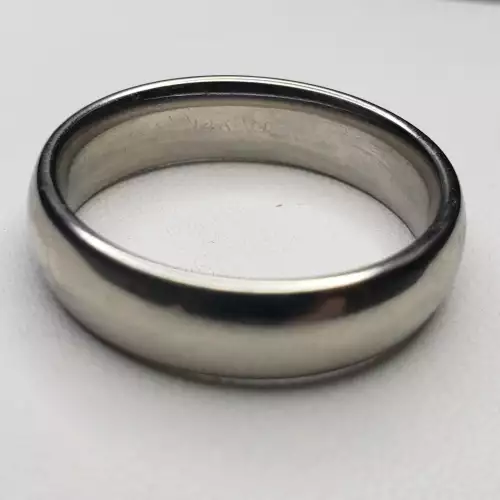14K White Gold Men's Wedding Band Ring Sz-11.25 6MM S10BO13-6 (5)