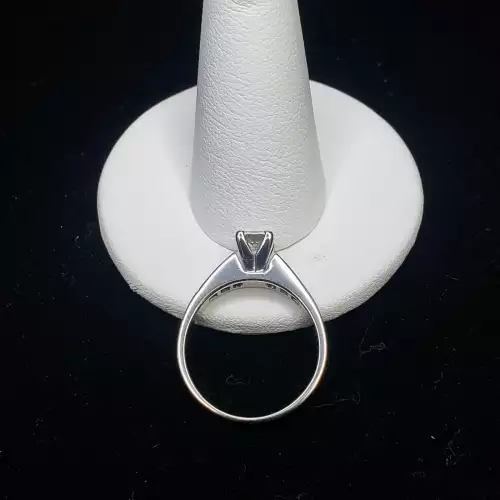 14K White Gold Princess Diamond Engagement Solitaire Wedding Ring Sz-7.5 S10BO14-9