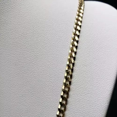 14K Yellow Gold Cuban Link Necklace, 20 in. B6-3 (5)