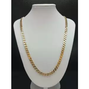 14k Yellow Gold Cuban Link Necklace, 21 in, 6 mm B8-5 (3)