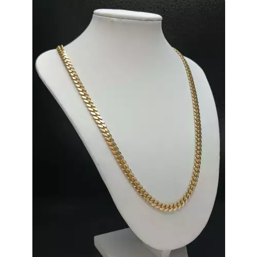 14k Yellow Gold Cuban Link Necklace 22.5 in, 5.5 mm. B7-4 (2)