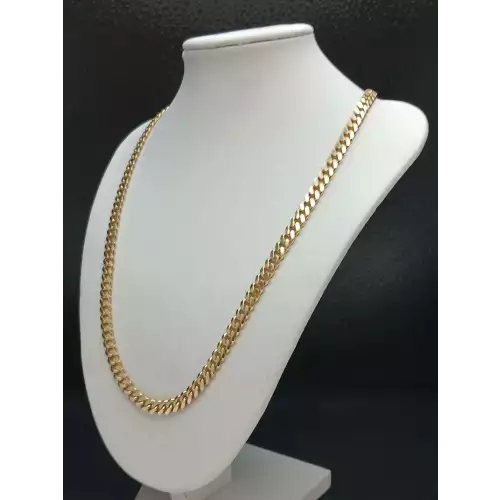 14k Yellow Gold Cuban Link Necklace 22.5 in, 5.5 mm. B7-4 (3)