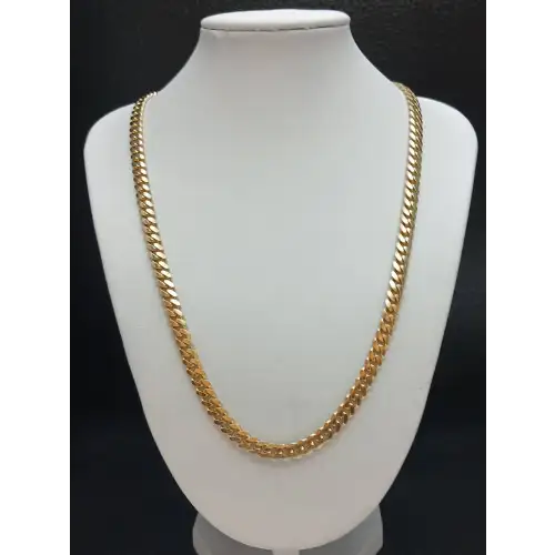 14k Yellow Gold Cuban Link Necklace 22.5 in, 5.5 mm. B7-4 (4)