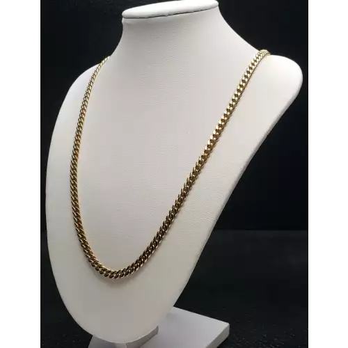 14k Yellow Gold Cuban Link Necklace B3-8 (5)