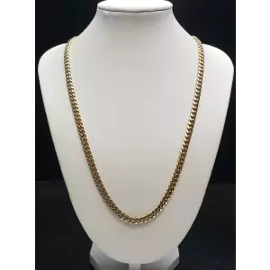 14k Yellow Gold Cuban Link Necklace B3-8 (3)