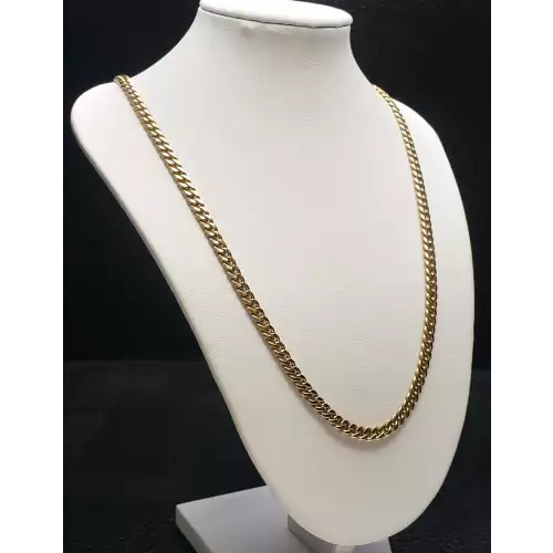 14k Yellow Gold Cuban Link Necklace B3-8 (4)