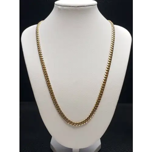 14k Yellow Gold Cuban Link Necklace B3-8 (3)