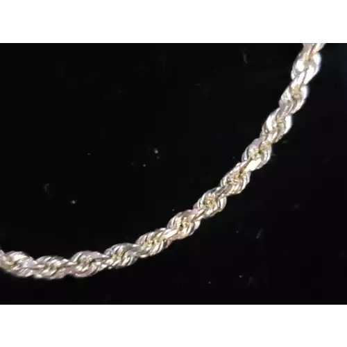 14k Yellow Gold Ladies/Unisex Diamond Cut Rope Bracelet 2.5MM 7.5in S10B09-1 (5)