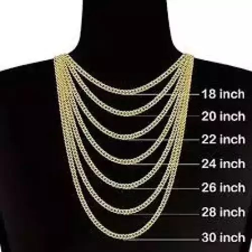 14K Yellow Gold Men's Chain W/ White & Rose Gold Accents 24