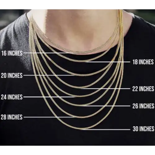 14K Yellow Gold Men's Cuban Chain 22