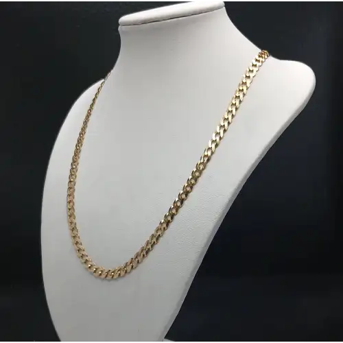 14K Yellow Gold Men’s Curb Chain – 24” 5mm, 17.4g B12-8