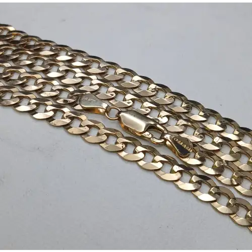 14K Yellow Gold Men’s Curb Chain – 24” 5mm, 17.4g B12-8 (3)