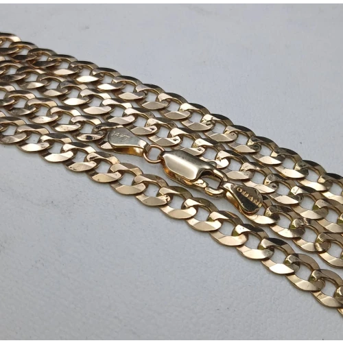 14K Yellow Gold Men’s Curb Chain – 24” 5mm, 17.4g B12-8 (3)
