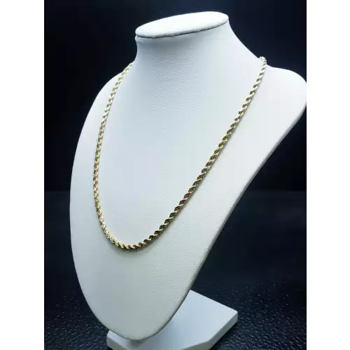 14k Yellow Gold Men's Diamond Cut Rope Chain 24-in 2.5mm B1-8 (3)