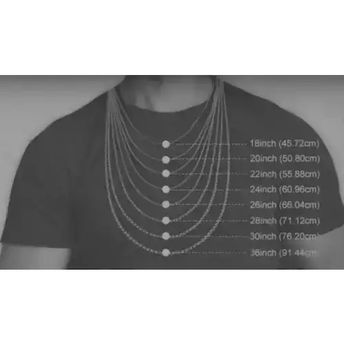 14k Yellow Gold Men's Diamond Cut Rope Chain 24-in 2.5mm B1-8 (5)