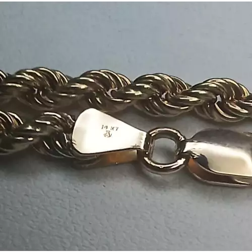 14K Yellow Gold Men's Rope Style Chain – 4.5mm, 26 Inches, 19.3 Grams B3-7