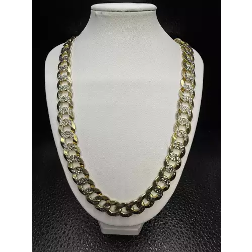 14K Yellow Gold Mens Necklace