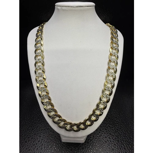14K Yellow Gold Mens Necklace