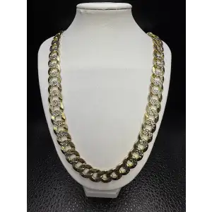 14K Yellow Gold Mens Necklace