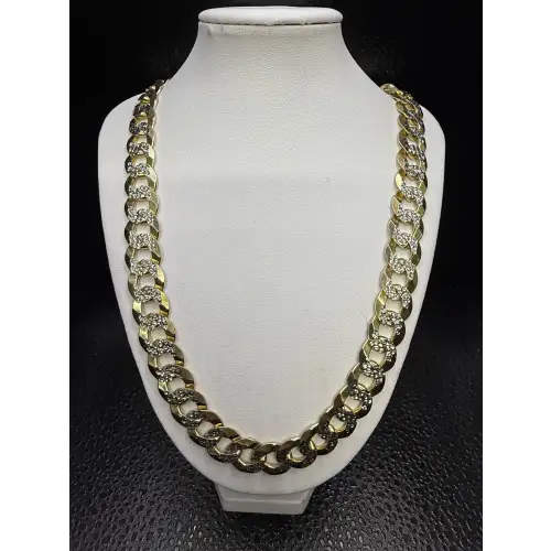 14K Yellow Gold Mens Necklace