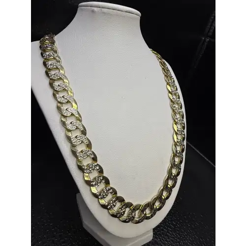 14K Yellow Gold Mens Necklace (4)