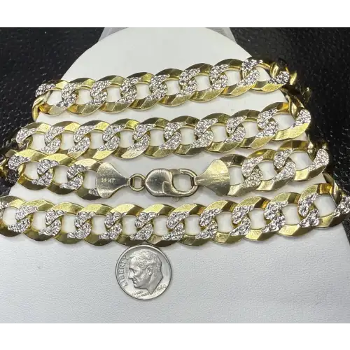 14K Yellow Gold Mens Necklace (2)